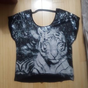 Sequin Tiger Shirt